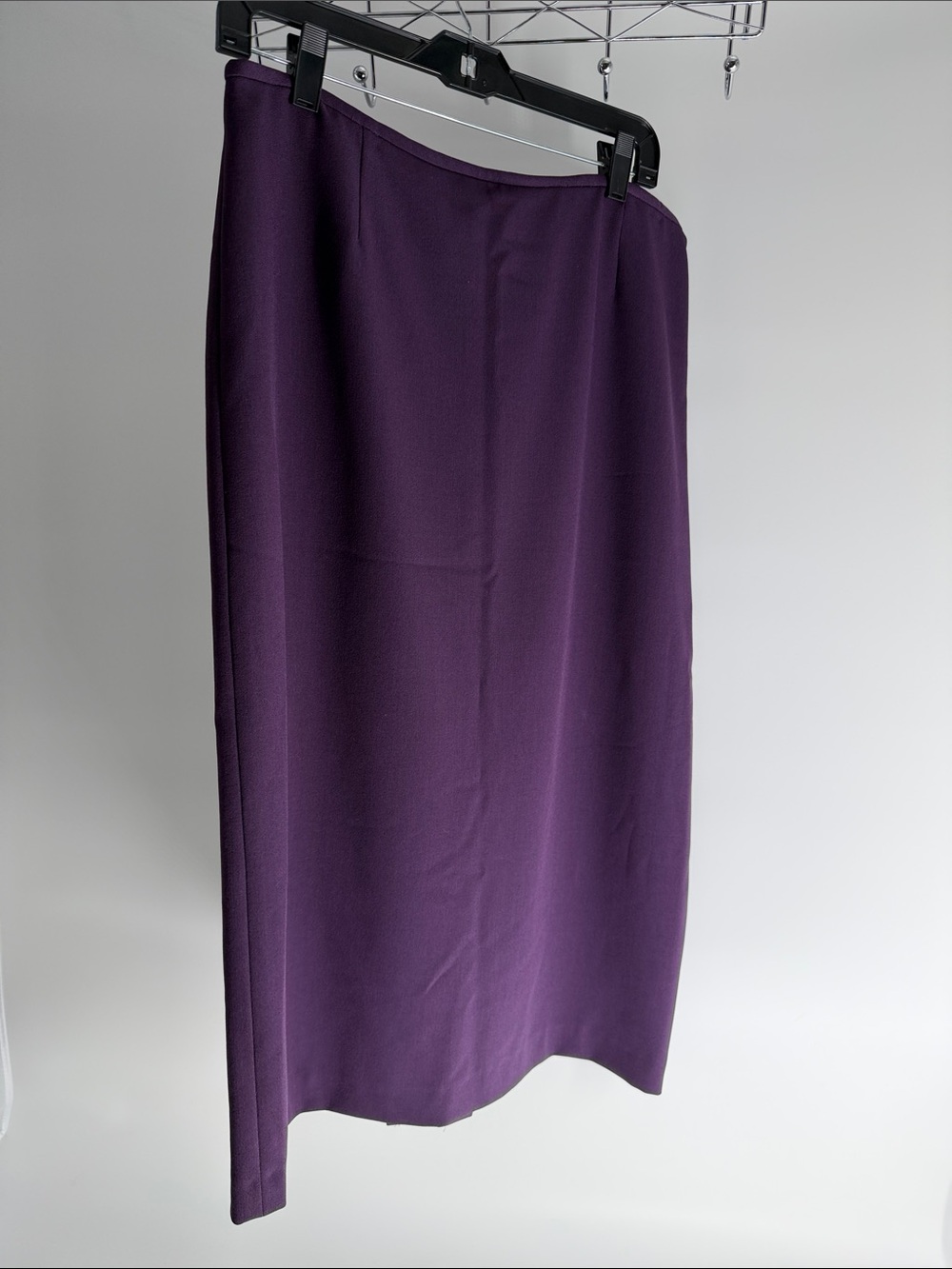 Preston & York Plum Straight Midi Skirt